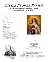 25th Sunday in Ordinary Time